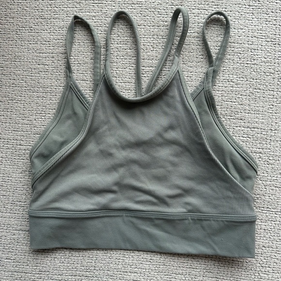 Nike Women's Olive Sports Bra - Picture 2 of 3